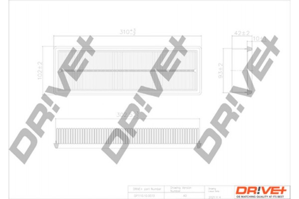 Dr!ve+ Φίλτρο Αέρα - DP1110.10.0073