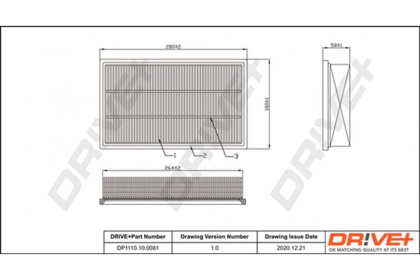 Dr!ve+ Φίλτρο Αέρα - DP1110.10.0081