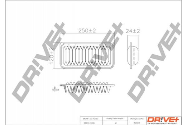 Dr!ve+ Φίλτρο Αέρα - DP1110.10.0086 Dr!ve+ Φίλτρο Αέρα - DP1110.10.0086