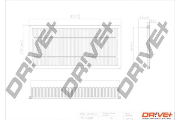 Dr!ve+ Φίλτρο Αέρα - DP1110.10.0099