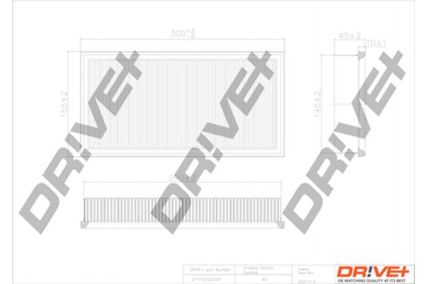Dr!ve+ Φίλτρο Αέρα - DP1110.10.0109