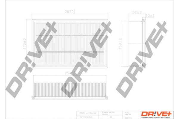 Dr!ve+ Φίλτρο Αέρα - DP1110.10.0122