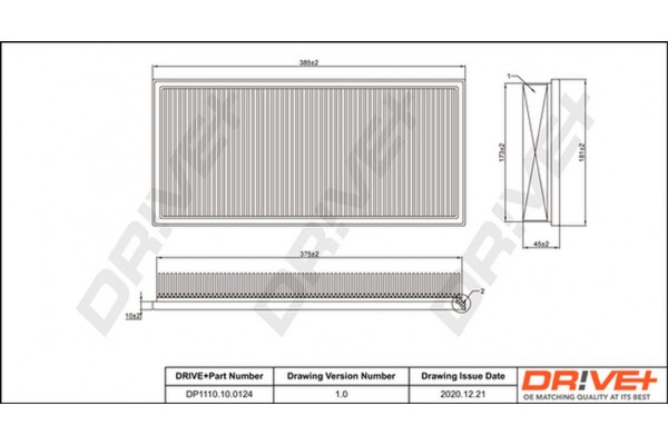 Dr!ve+ Φίλτρο Αέρα - DP1110.10.0124