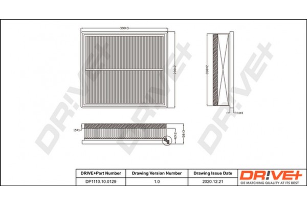 Dr!ve+ Φίλτρο Αέρα - DP1110.10.0129