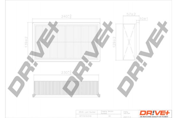Dr!ve+ Φίλτρο Αέρα - DP1110.10.0142