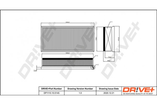 Dr!ve+ Φίλτρο Αέρα - DP1110.10.0145