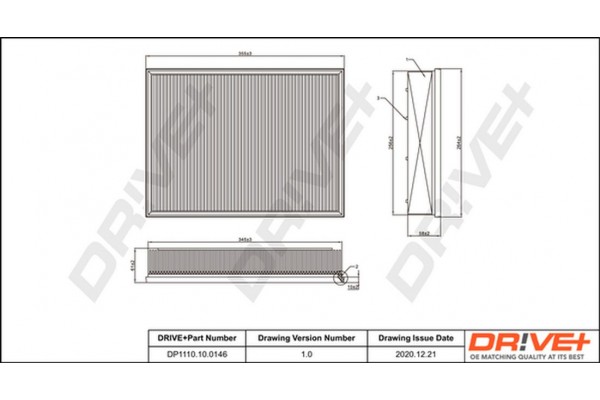 Dr!ve+ Φίλτρο Αέρα - DP1110.10.0146