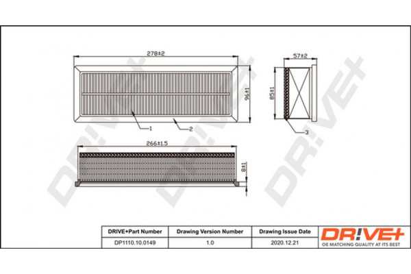 Dr!ve+ Φίλτρο Αέρα - DP1110.10.0149