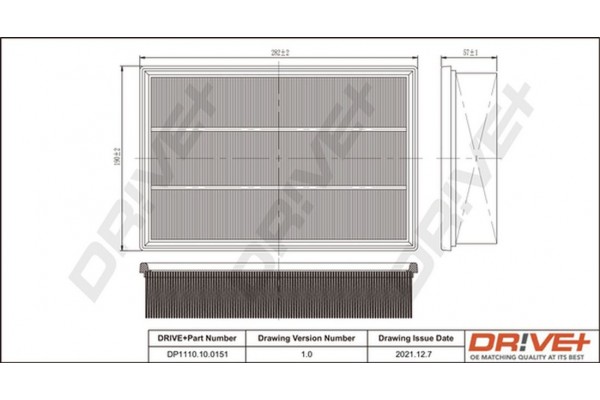 Dr!ve+ Φίλτρο Αέρα - DP1110.10.0151
