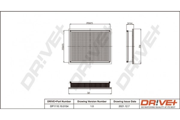 Dr!ve+ Φίλτρο Αέρα - DP1110.10.0154