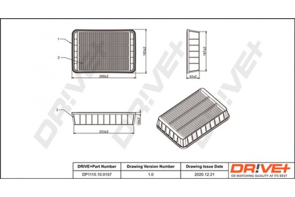 Dr!ve+ Φίλτρο Αέρα - DP1110.10.0157