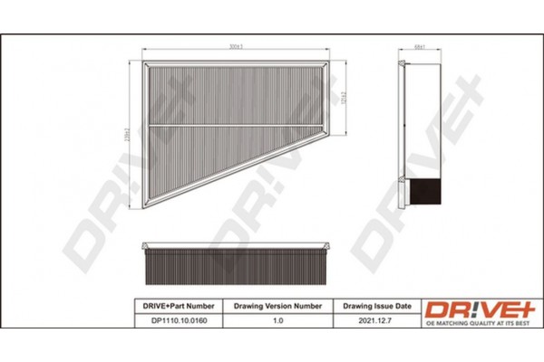 Dr!ve+ Φίλτρο Αέρα - DP1110.10.0160