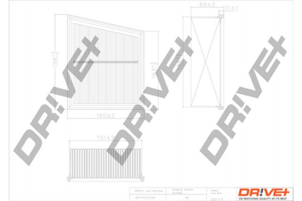 Dr!ve+ Φίλτρο Αέρα - DP1110.10.0161