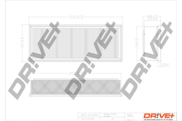 Dr!ve+ Φίλτρο Αέρα - DP1110.10.0166