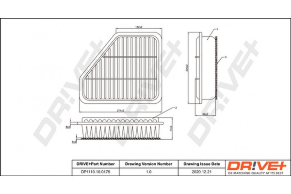 Dr!ve+ Φίλτρο Αέρα - DP1110.10.0175