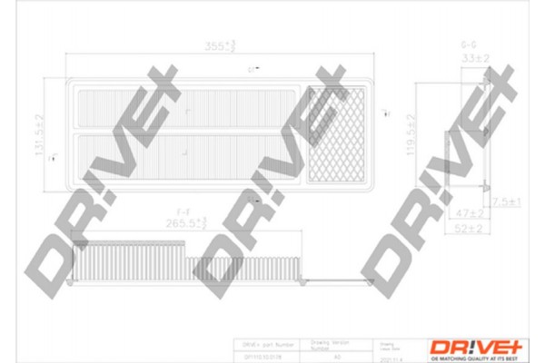 Dr!ve+ Φίλτρο Αέρα - DP1110.10.0178