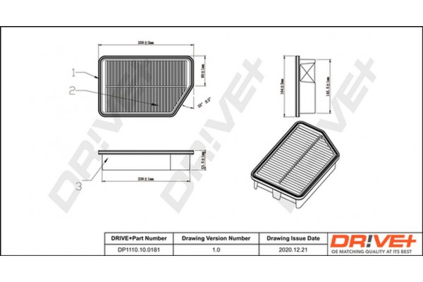 Dr!ve+ Φίλτρο Αέρα - DP1110.10.0181