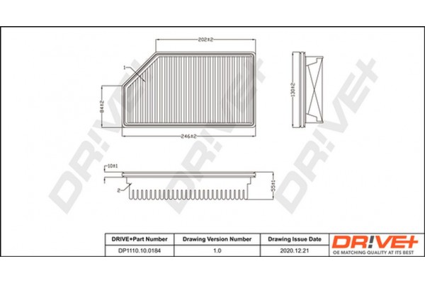 Dr!ve+ Φίλτρο Αέρα - DP1110.10.0184