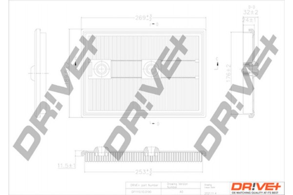 Dr!ve+ Φίλτρο Αέρα - DP1110.10.0190