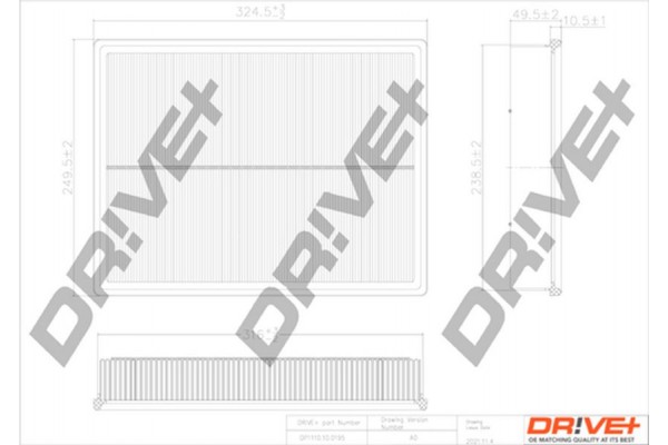 Dr!ve+ Φίλτρο Αέρα - DP1110.10.0195