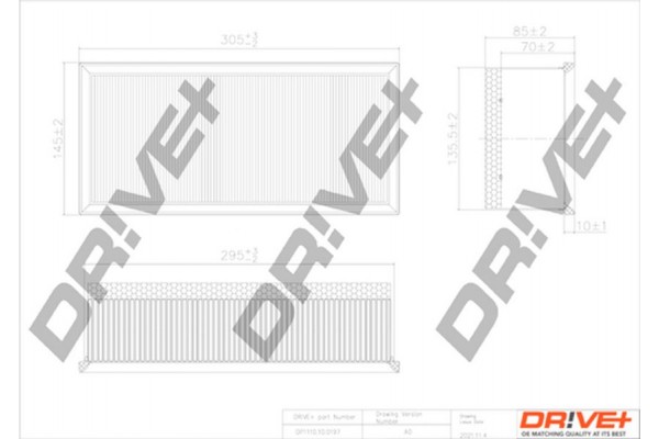 Dr!ve+ Φίλτρο Αέρα - DP1110.10.0197