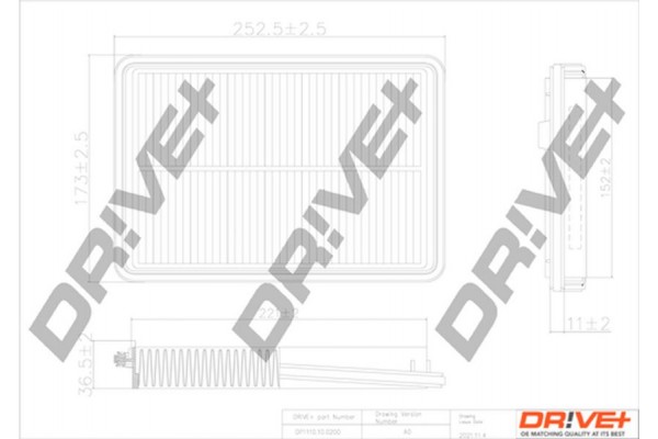 Dr!ve+ Φίλτρο Αέρα - DP1110.10.0200
