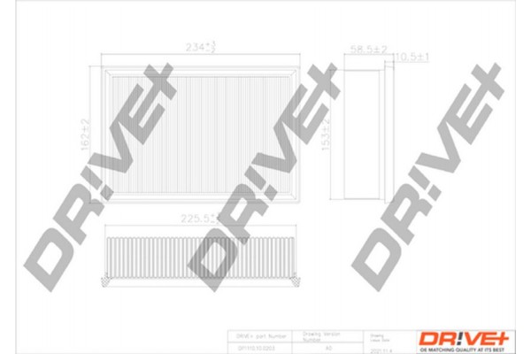 Dr!ve+ Φίλτρο Αέρα - DP1110.10.0203