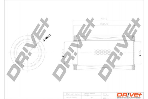 Dr!ve+ Φίλτρο Αέρα - DP1110.10.0204