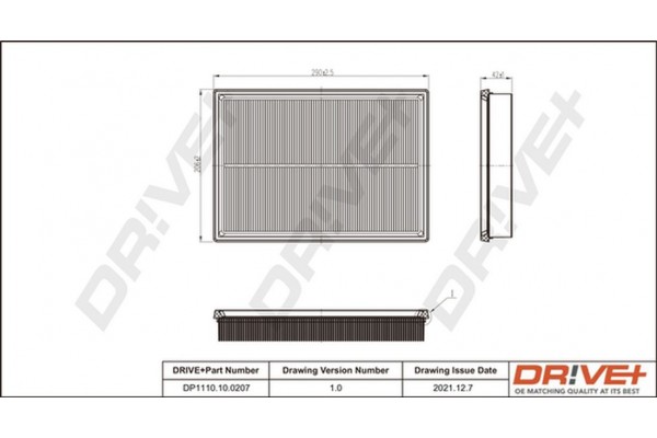 Dr!ve+ Φίλτρο Αέρα - DP1110.10.0207