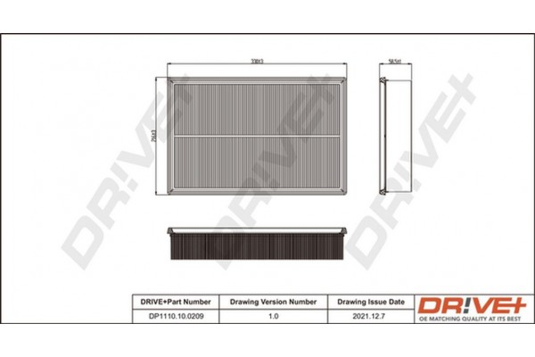 Dr!ve+ Φίλτρο Αέρα - DP1110.10.0209