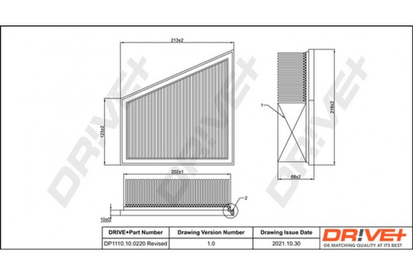 Dr!ve+ Φίλτρο Αέρα - DP1110.10.0220