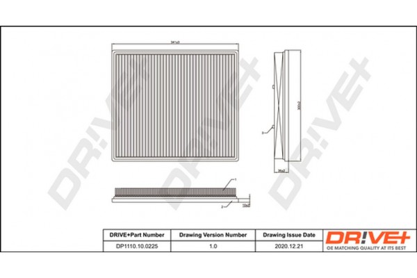 Dr!ve+ Φίλτρο Αέρα - DP1110.10.0225