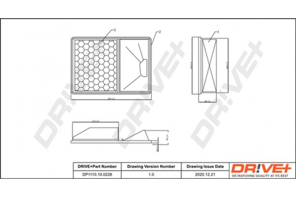 Dr!ve+ Φίλτρο Αέρα - DP1110.10.0228