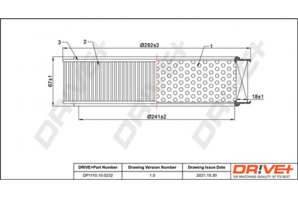 Dr!ve+ Φίλτρο Αέρα - DP1110.10.0232