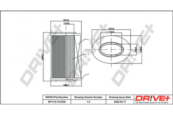 Dr!ve+ Φίλτρο Αέρα - DP1110.10.0239