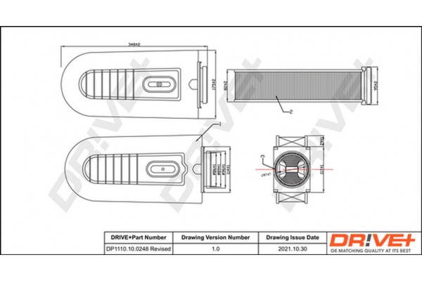 Dr!ve+ Φίλτρο Αέρα - DP1110.10.0248