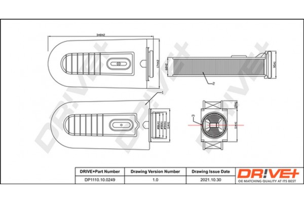 Dr!ve+ Φίλτρο Αέρα - DP1110.10.0249