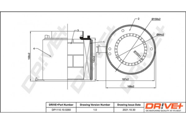 Dr!ve+ Φίλτρο Αέρα - DP1110.10.0260