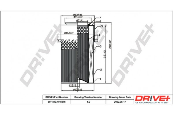 Dr!ve+ Φίλτρο Αέρα - DP1110.10.0276