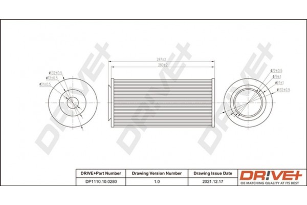 Dr!ve+ Φίλτρο Αέρα - DP1110.10.0280