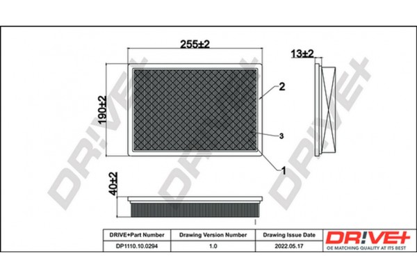Dr!ve+ Φίλτρο Αέρα - DP1110.10.0294