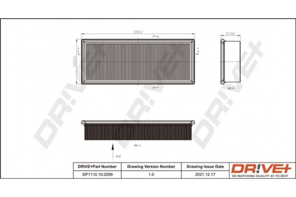Dr!ve+ Φίλτρο Αέρα - DP1110.10.0299