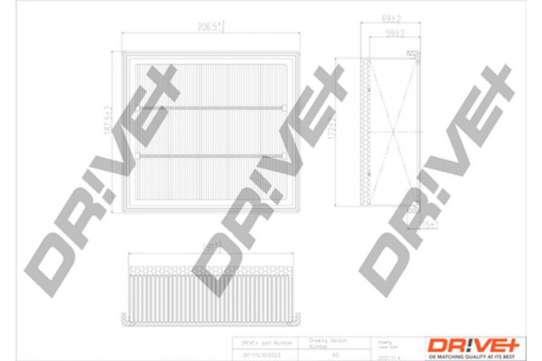 Dr!ve+ Φίλτρο Αέρα - DP1110.10.0323