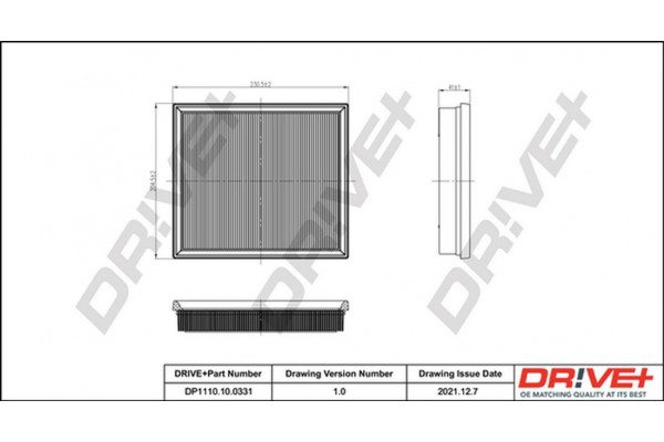 Dr!ve+ Φίλτρο Αέρα - DP1110.10.0331