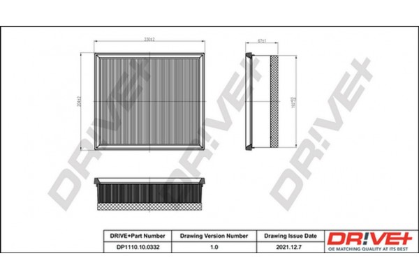 Dr!ve+ Φίλτρο Αέρα - DP1110.10.0332