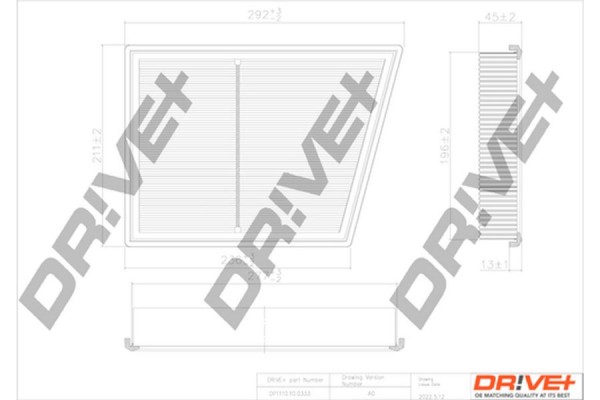 Dr!ve+ Φίλτρο Αέρα - DP1110.10.0333