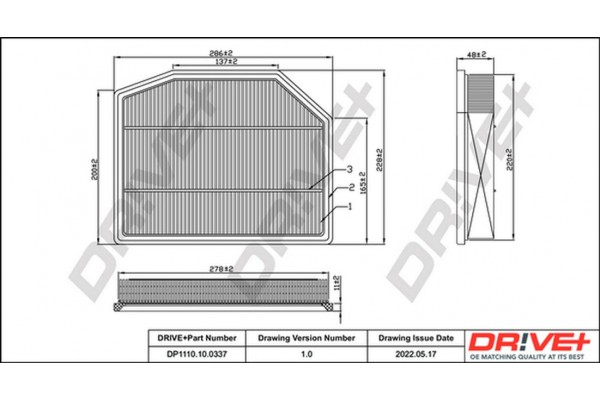 Dr!ve+ Φίλτρο Αέρα - DP1110.10.0337