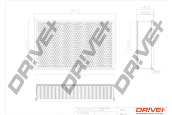 Dr!ve+ Φίλτρο Αέρα - DP1110.10.0348