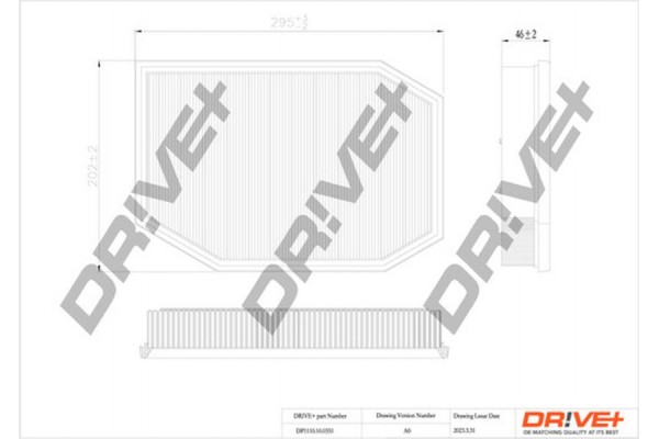 Dr!ve+ Φίλτρο Αέρα - DP1110.10.0351