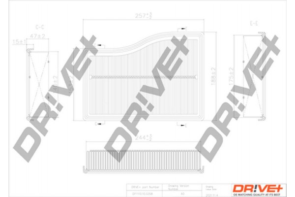 Dr!ve+ Φίλτρο Αέρα - DP1110.10.0358